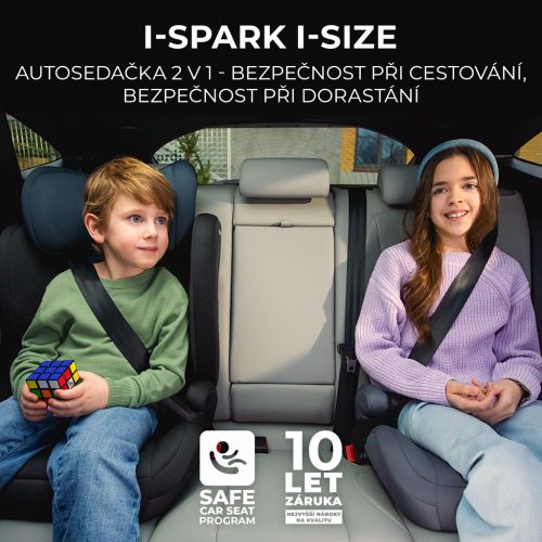 KINDERKRAFT Autósülés i-Spark i-Size 100-150 cm Szürke