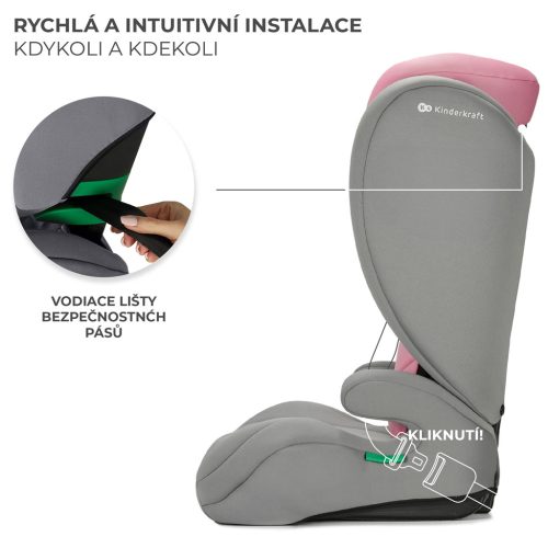 KINDERKRAFT Autósülés i-Spark i-Size 100-150 cm Pink