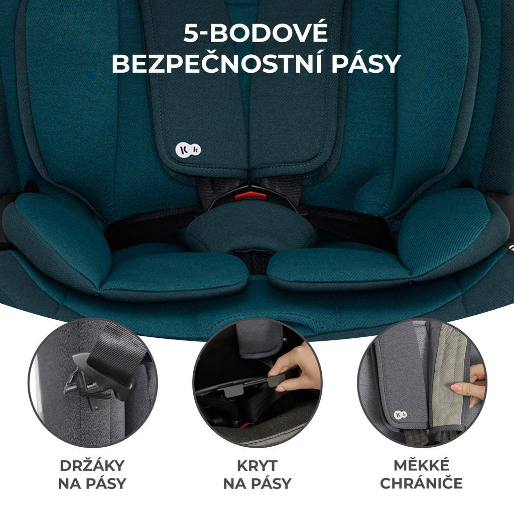 KINDERKRAFT Autósülés Oneto3 i-Size 76-150cm + Isofix Harbor kék alternatív kép 1