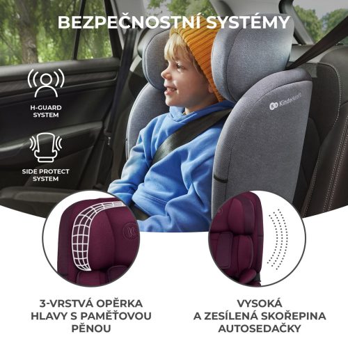 KINDERKRAFT Autósülés Oneto3 i-Size 76-150cm + Isofix Cherry pearl