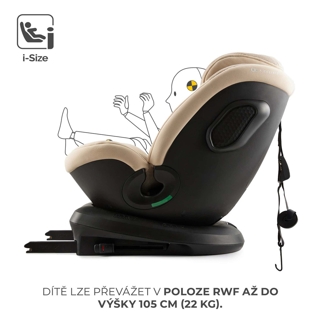 KINDERKRAFT Xpedition 3 i-size autósülés biztonsági funkciók
