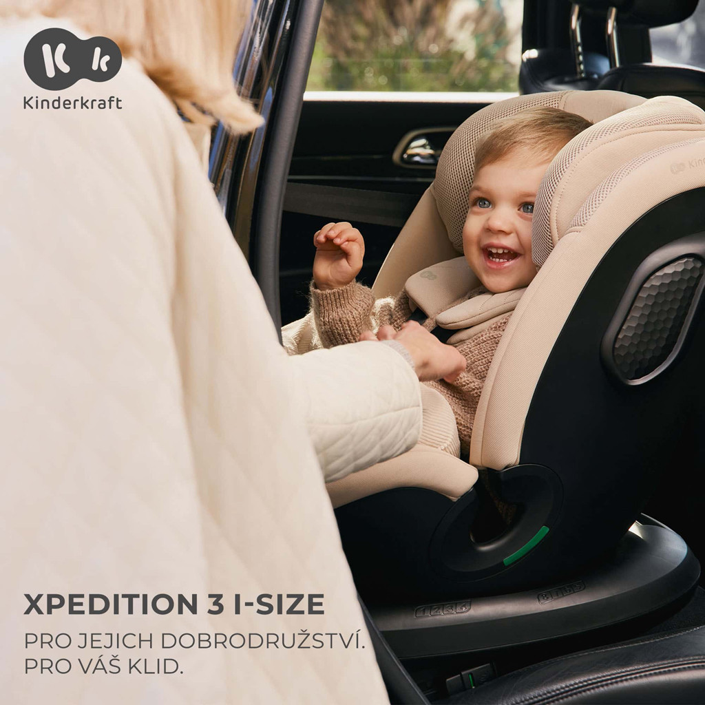 KINDERKRAFT Autósülés Xpedition 3 i-size 40-150 cm Zöld - Kényelmi funkciók