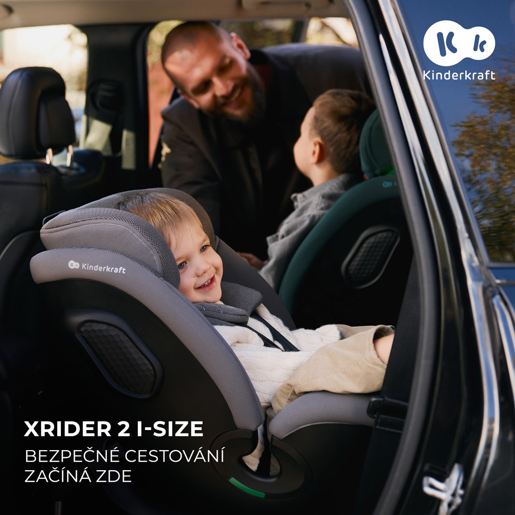 KINDERKRAFT Xrider 2 i-Size Autósülés 40-150 cm Zöld előnyök