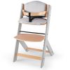 KINDERKRAFT Etetőszék Enock párnázással Grey wooden, Premium