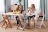 KINDERKRAFT Etetőszék Enock párnázással White wooden, Premium