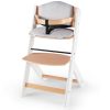 KINDERKRAFT Etetőszék Enock párnázással White wooden, Premium