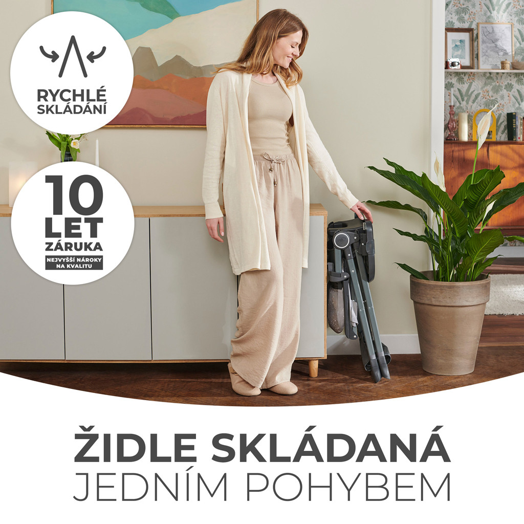 KINDERKRAFT Etetőszék Foldee Zöld előnyei