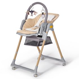 KINDERKRAFT SELECT Etetőszék Lastree Wood, Premium