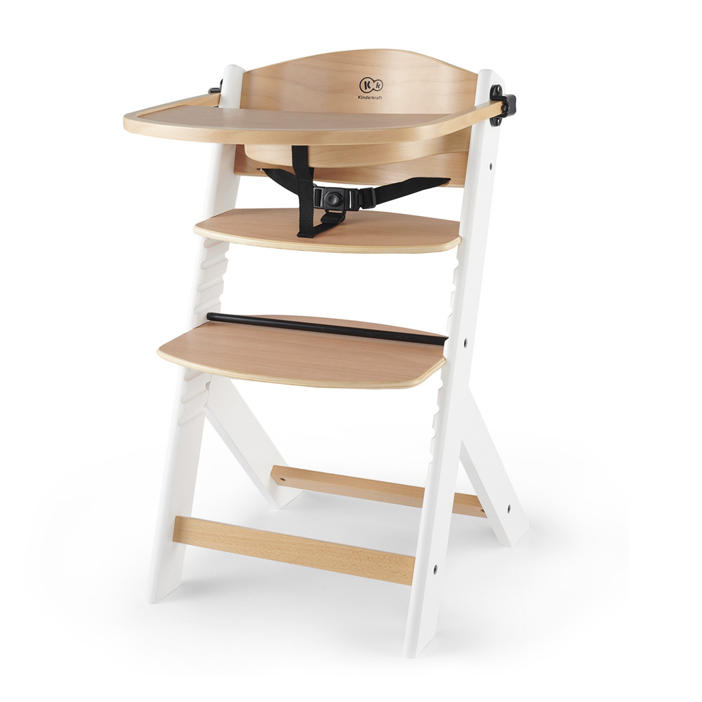 KINDERKRAFT Etetőszék Enock White Wooden fő kép