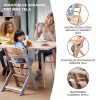 KINDERKRAFT Etetőszék Enock White wooden