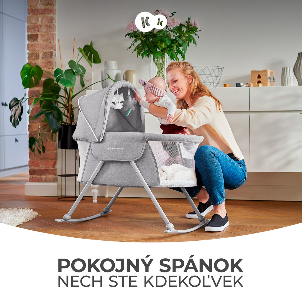 KINDERKRAFT Lovi Beige - Funkcionalitás és kényelem