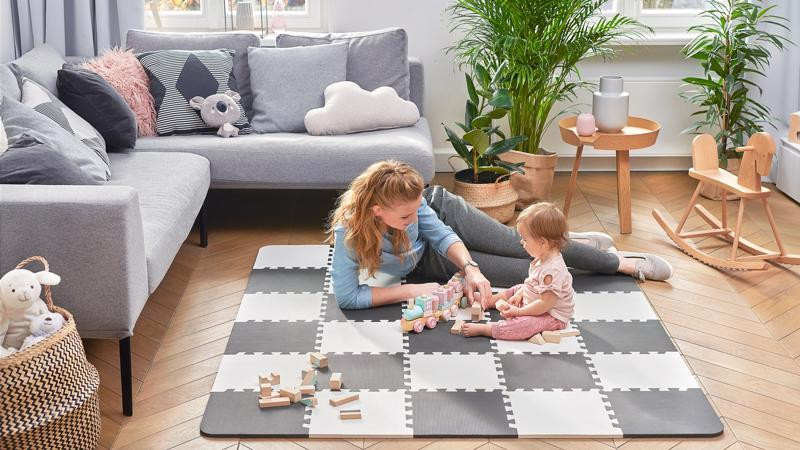 KINDERKRAFT Habos puzzle alátét Luno Fekete részletfotó