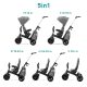 KINDERKRAFT SELECT Easytwist Platinum Grey, Premium háromkerekű bicikl