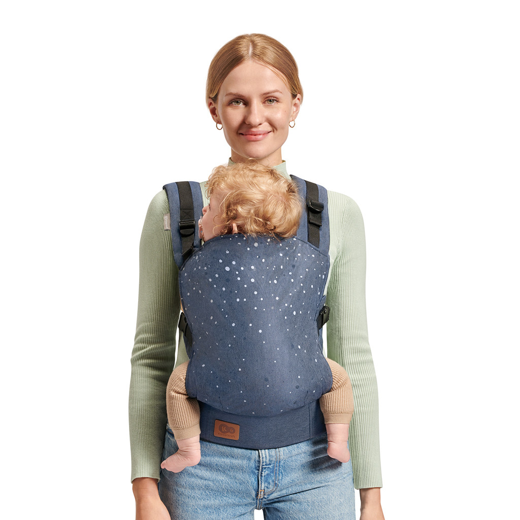 KINDERKRAFT Nino Confetti Denim hordozó - funkciók