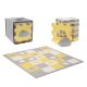 KINDERKRAFT Habosított puzzle alátét Luno Shapes 185 x 165 cm Sárga, 3