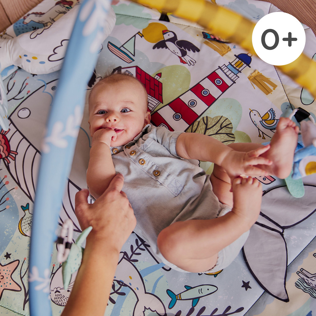 KINDERKRAFT Smartplay Sea játszószőnyeg összecsukva, hordtáskában