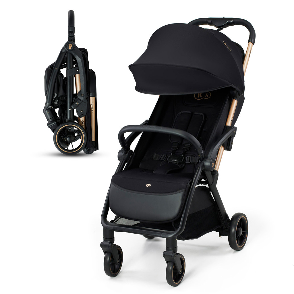 KINDERKRAFT Apino Raven black babakocsi részletei, hálós oldalak