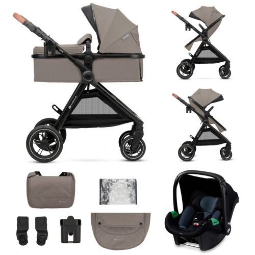 KINDERKRAFT Kombinált babakocsi 3 az 1-ben Esme Sand Beige
