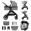 KINDERKRAFT Kombinált babakocsi 3 az 1-ben Esme Moonlight Grey
