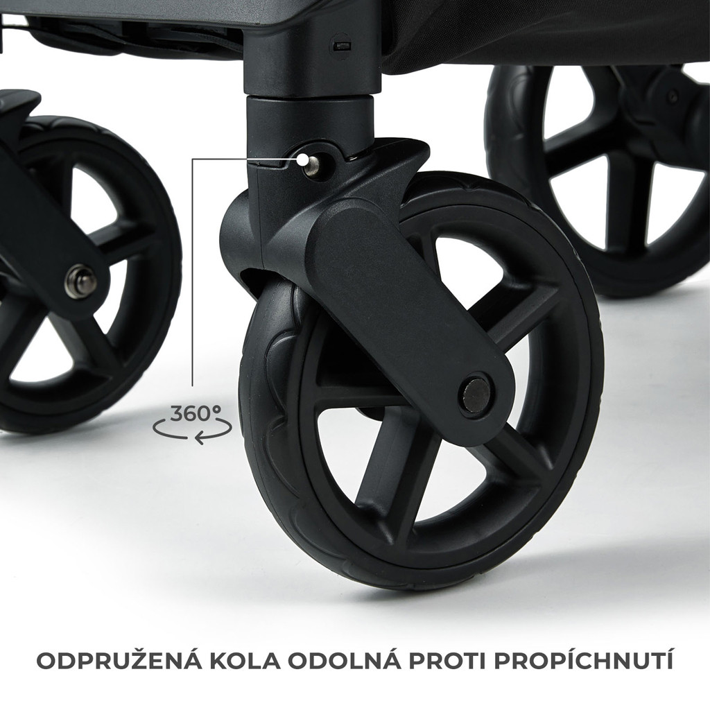KINDERKRAFT Sport babakocsi Loom Beige Összecsukva