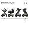 KINDERKRAFT Babakocsi kombi Moov 2 Air 3 az 1-ben Pure Black