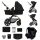 KINDERKRAFT Moov 2 3v1 kombinált babakocsi Pure Black - habkerekek