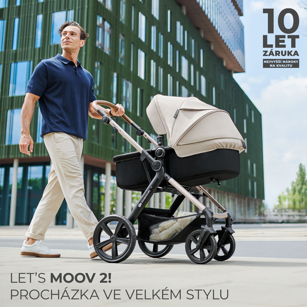 KINDERKRAFT Moov 2 3v1 kombinált babakocsi - előnyök
