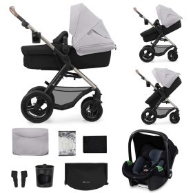   KINDERKRAFT Babakocsi kombinált Moov 2 Air 3 az 1-ben Moonlight Grey