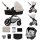 KINDERKRAFT Babakocsi kombinált Moov 2 3v1 Moonlight Grey - habkerekek