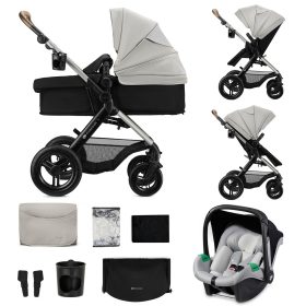   KINDERKRAFT Kombinált babakocsi 3 az 1-ben Moov 2 XL Air Szürke