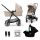 KINDERKRAFT Babakocsi kombinált 3 az 1-ben Newly Sand bézs + Mink PRO