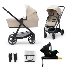KINDERKRAFT Babakocsi kombinált 4 az 1-ben Newly Classic Beige + Mink 