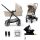 KINDERKRAFT Babakocsi kombinált 4 az 1-ben Newly Classic Beige + Mink PRO