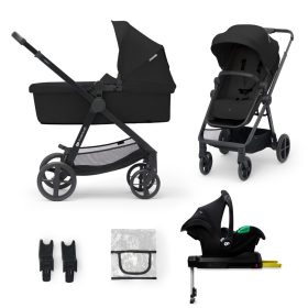 KINDERKRAFT Babakocsi kombinált 4 az 1-ben Newly Classic Black + Mink 