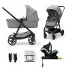 KINDERKRAFT Babakocsi kombinált 4 az 1-ben Newly Classic Grey + Mink PRO