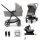 KINDERKRAFT Babakocsi kombinált 4 az 1-ben Newly Classic Grey + Mink PRO