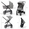 KINDERKRAFT Babakocsi kombinált 4 az 1-ben Newly Classic Grey + Mink PRO