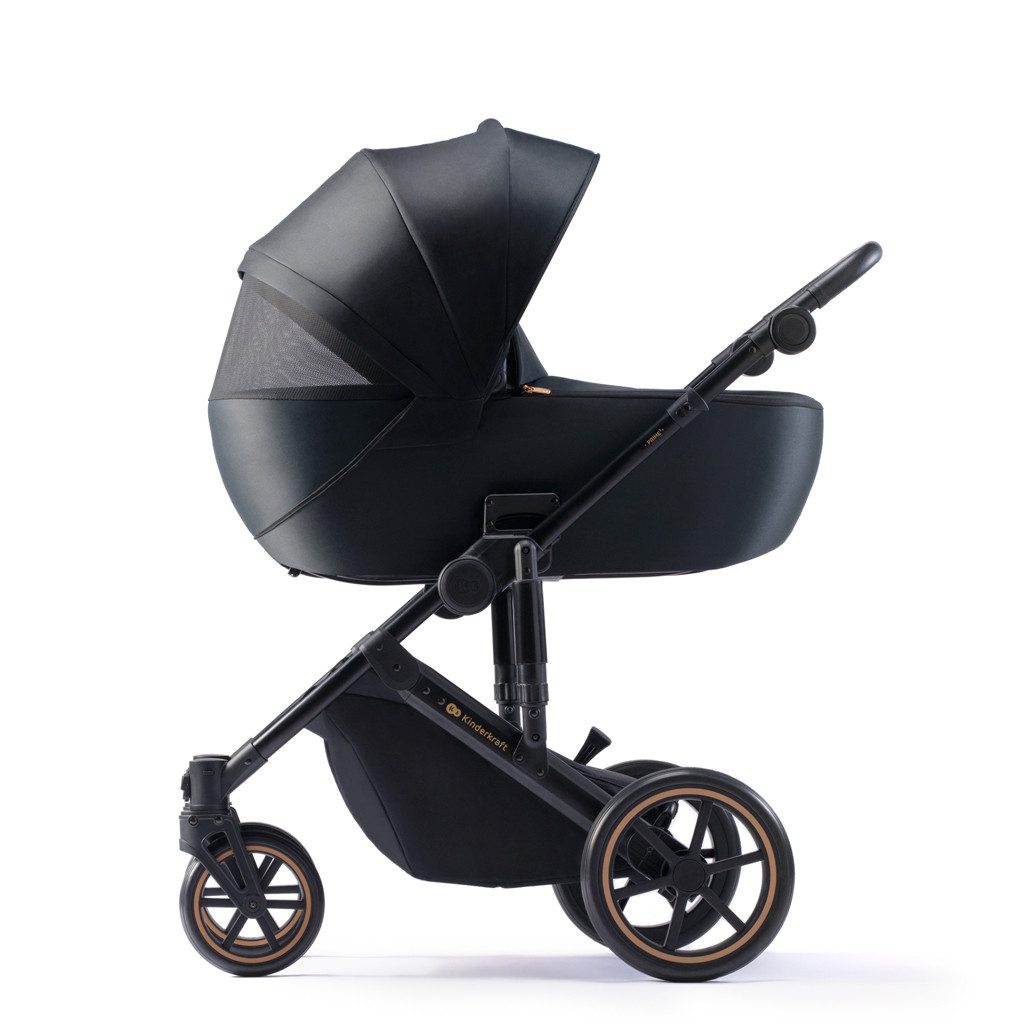 KINDERKRAFT SELECT Kombinált babakocsi 3in1 Prime 2 Venezian Black, Premium