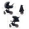 KINDERKRAFT SELECT Kombinált babakocsi 3in1  Prime 2 Venezian Black, Premium