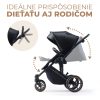 KINDERKRAFT SELECT Kombinált babakocsi 3in1  Prime 2 Venezian Black, Premium