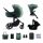 KINDERKRAFT SELECT Kombinált babakocsi 3in1 Prime 2 Dark Green, Premium