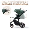 KINDERKRAFT SELECT Kombinált babakocsi 3in1 Prime 2 Dark Green, Premium