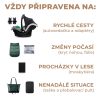 KINDERKRAFT SELECT Kombinált babakocsi 3in1 Prime 2 Dark Green, Premium