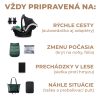 KINDERKRAFT SELECT Kombinált babakocsi 3in1 Prime 2 Dark Green, Premium