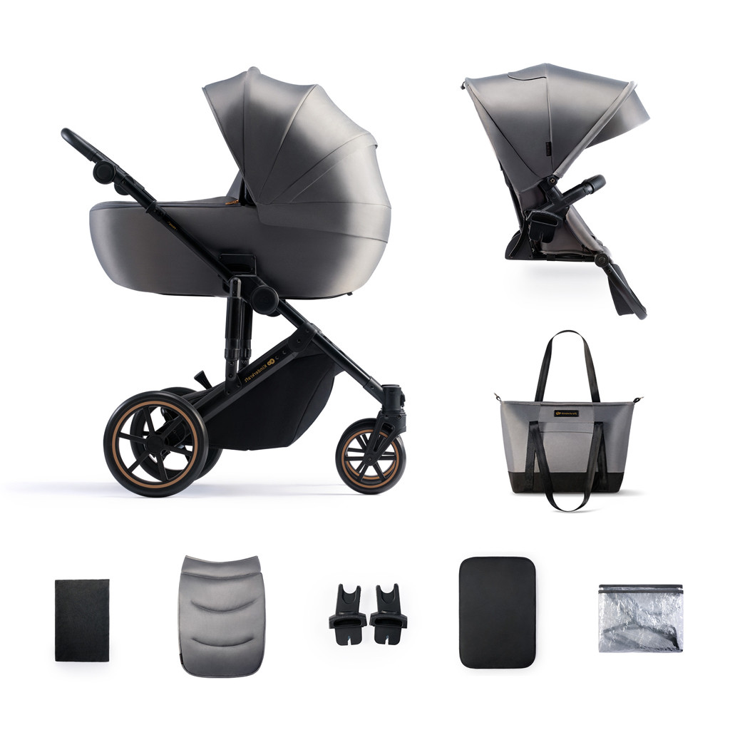 KINDERKRAFT Babakocsi kombinált 2 az 1-ben Prime 2 Grey