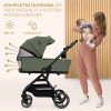 KINDERKRAFT SELECT Yoxi 2v1 kombinált babakocsi Mystic Green