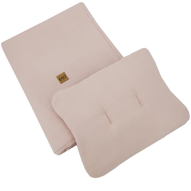 EKO Ágynemű szett 2 részes muszlin Powder pink