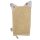 EKO Pamut mosdókesztyű fülekkel Cat Beige 20x15 cm