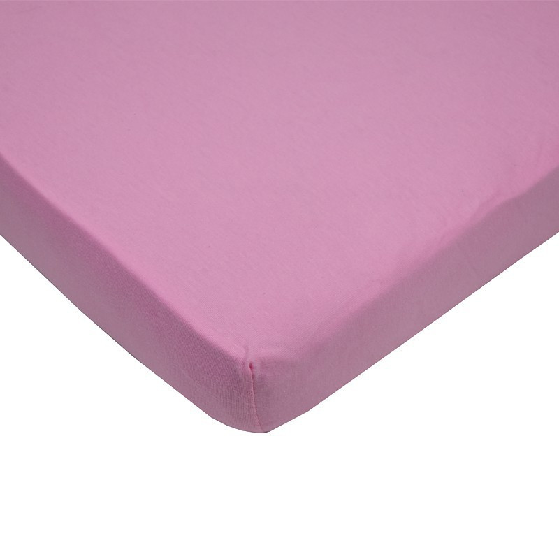 EKO Lepedő vízálló gumis jersey rózsaszín 120x60 cm részletek