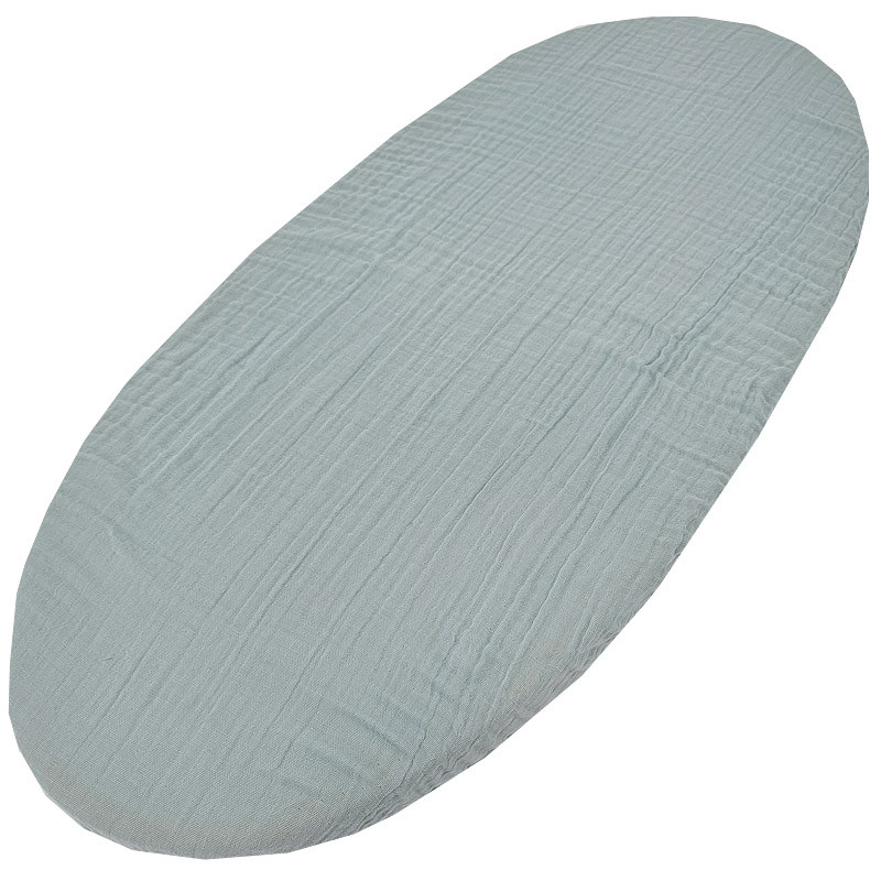 EKO Muszlin lepedő gumírozott Blue 40x80 cm részlet